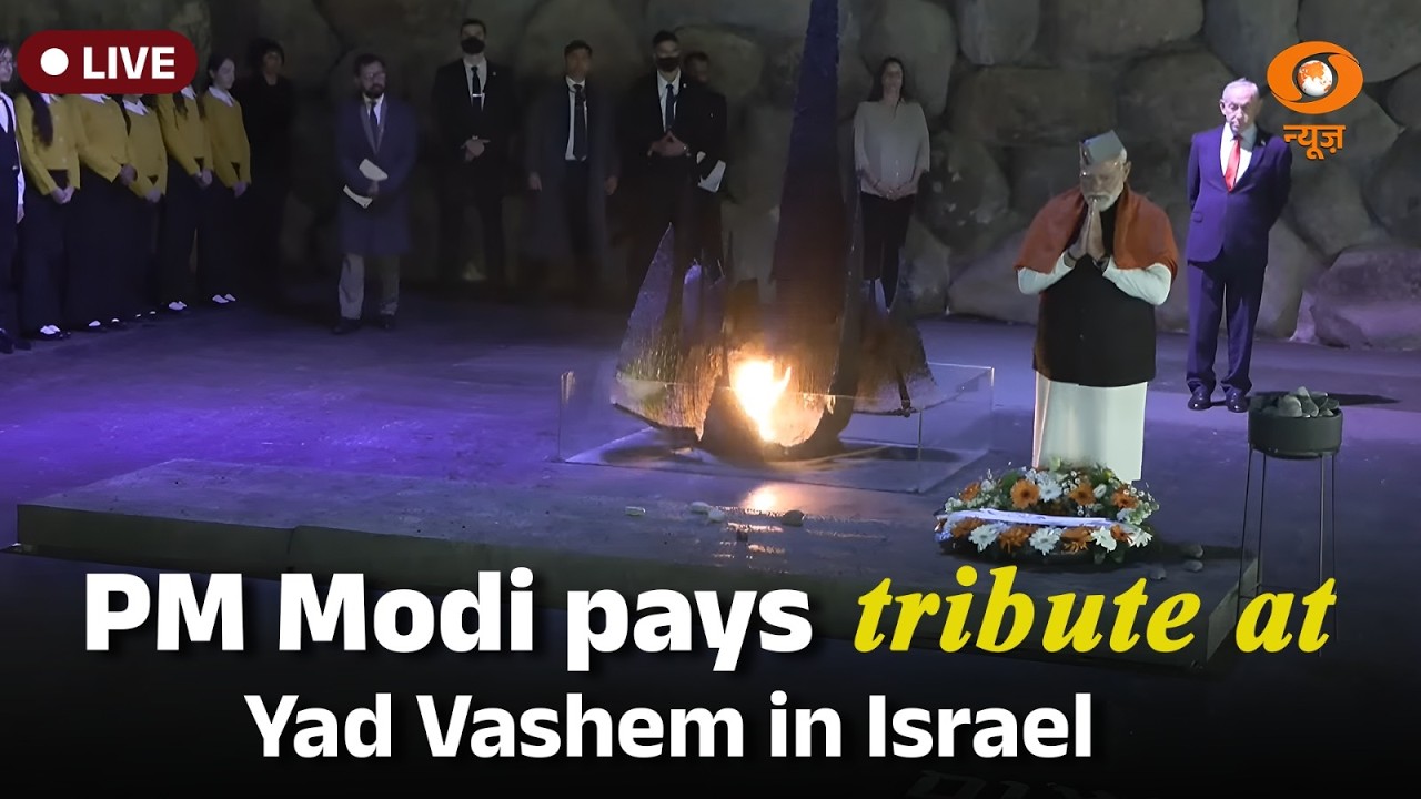 LIVE: PM Modi pays tribute at Yad Vashem in Israel