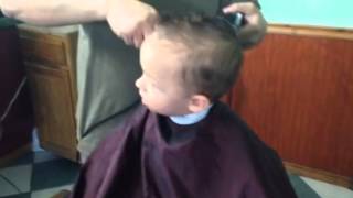 Preston's First Hair Cut!