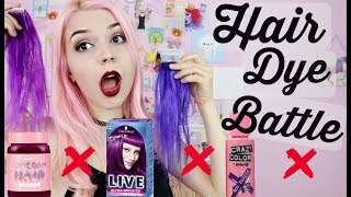 Hair Dye Battle - Manic Panic X Lime Crime X Crazy Color X Directions X Schwartz