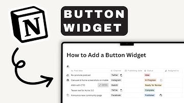 How to Add a Button Widget in Notion | Notion Tutorial (2025)