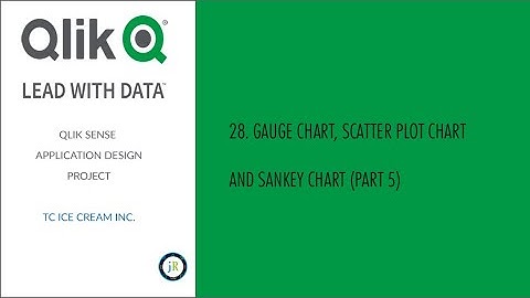 Qlik Sense TC Ice Cream Inc Project Video (Part 5 - 28. Gauge Chart/Scatter Plot Chart/Sankey Chart)