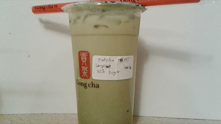 Mango matcha latte gong cha review năm 2024