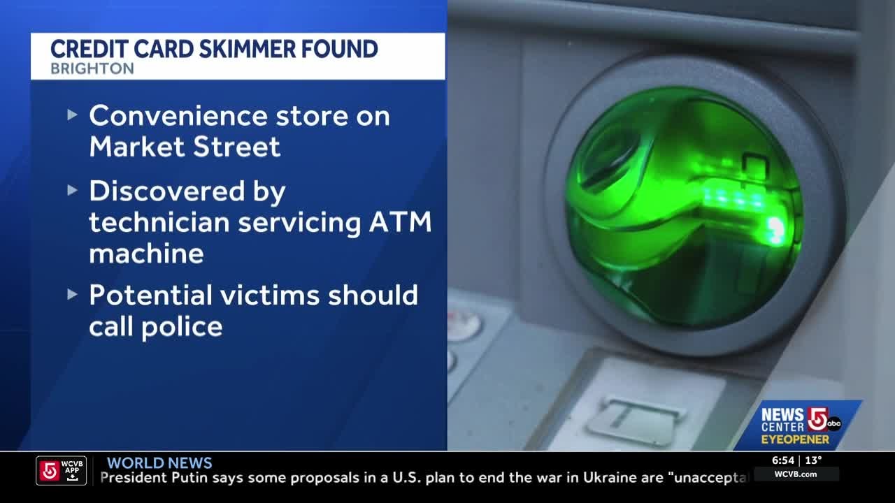Credit card skimming device found in Brighton store - YouTube