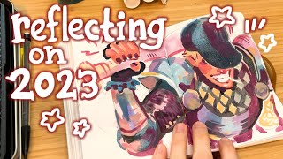 art vlog ✿ painting my oc's and more printmaking! by Sketches of Shay 21,732 views 5 months ago 41 minutes