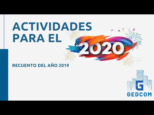 Año 2020 GEDCOM | Recuento del 2019 y novedades para el 2020