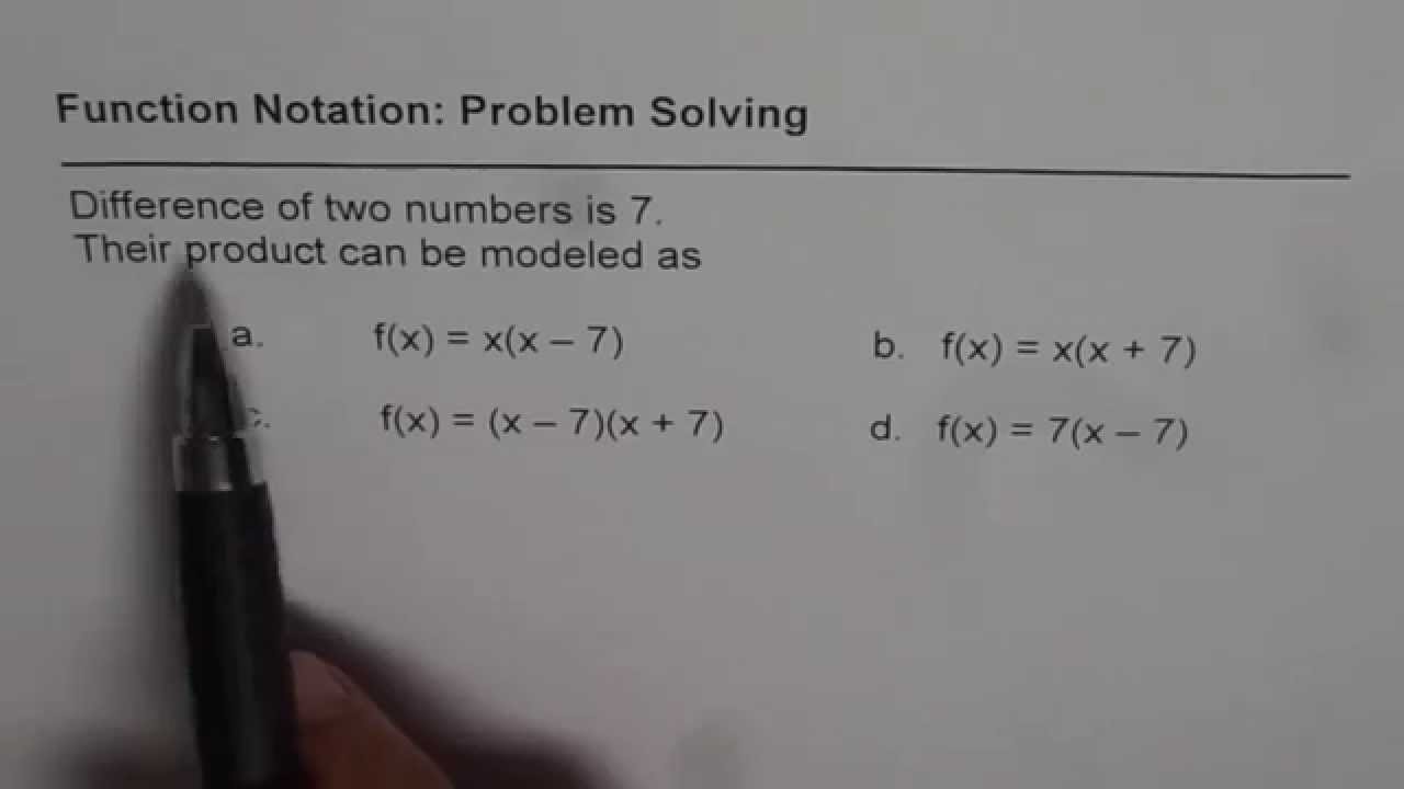 problem solving using functions