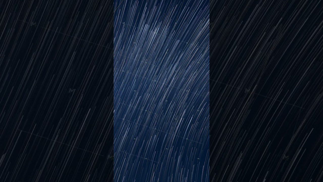 4k Hyperlapse. Spin Of Unusual Amazing Stars Effect In Sky. Bewitching Illusion Of Star Trails