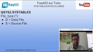 Faq400 - IBMi / AS400 QSYS2.SYSTABLES SYSCOLUMNS SYSTABLESTAT Information