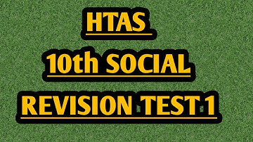 HTAS Youtube Channel 10th SOCIAL SCIENCE Revision test 1 Portion Model Question paper PDF