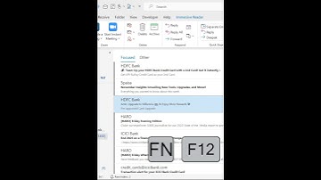 Sneltoets voor OPSLAAN ALS in Outlook