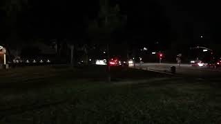 Irvine Police Car responding to Code-3 Emergency