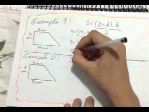 Como Calcular A Area Do Trapezio Retangulo Youtube