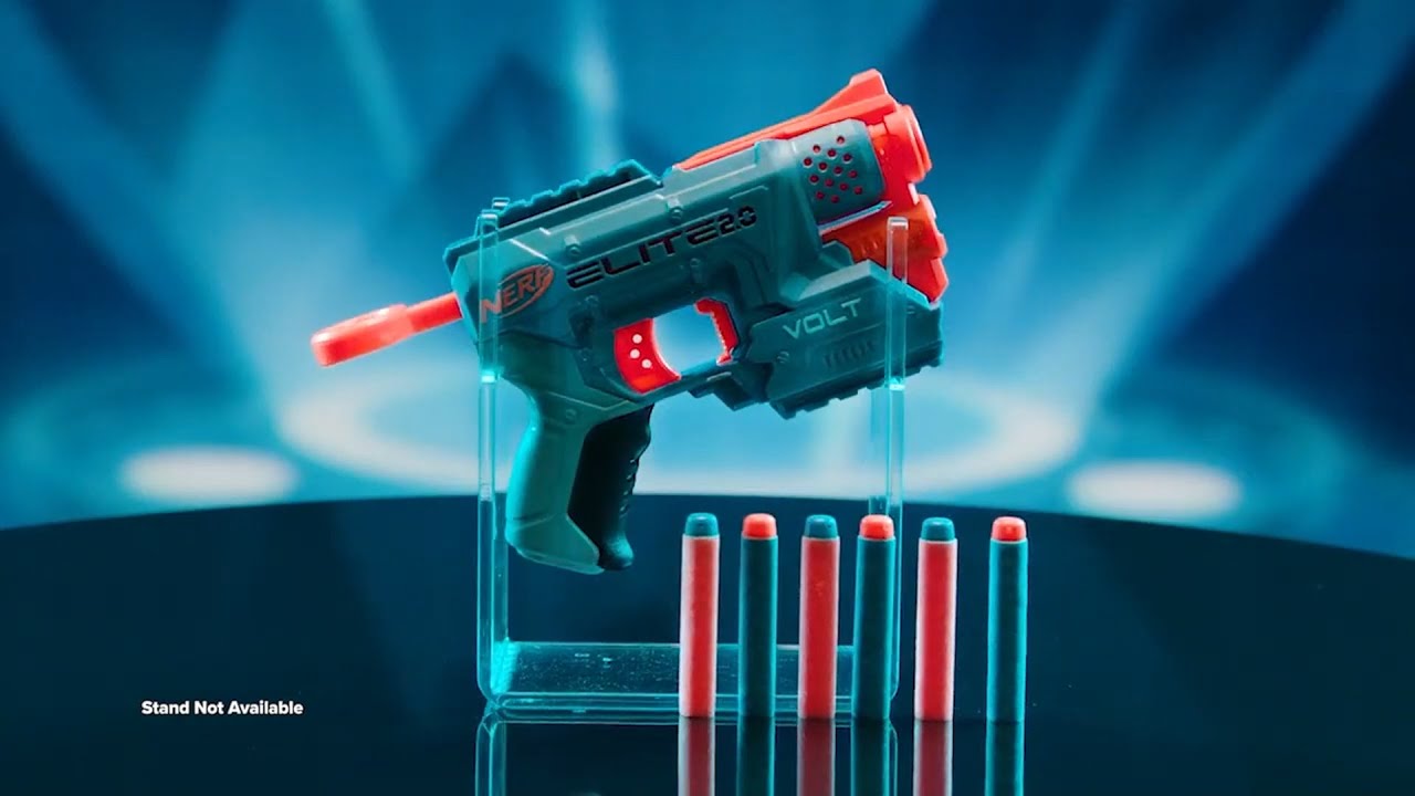 NERF Elite Volt SD Compact Rapid-Fire Blaster with Dart Storage