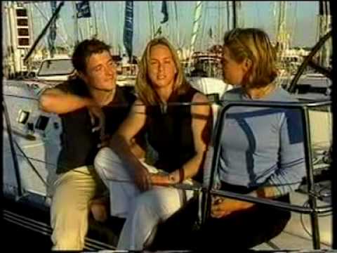 Debra Searle, Ben Shephard and Vicki Butler-Henderson presenting ITV Southampton Boat Show