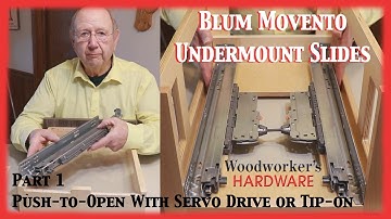 Blum Movento onderbouw ladegeleiders installeren en een push-to-open-functie toevoegen