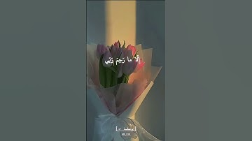 وَمَا أُبَرِّئُ نَفْسِي ۚ إِنَّ النَّفْسَ لَأَمَّارَةٌ بِالسُّوءِ 🤍 القارئ: محمد هشام