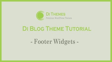 Footer Widgets - Di Blog WordPress Theme