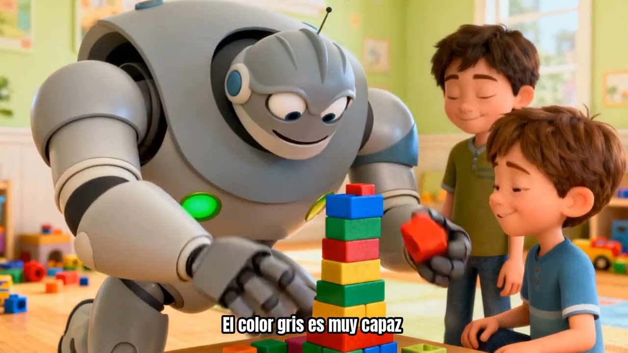 Aprendiendo el color gris | Aprendiendo los colores | Canciones infantiles educativas y animadas
