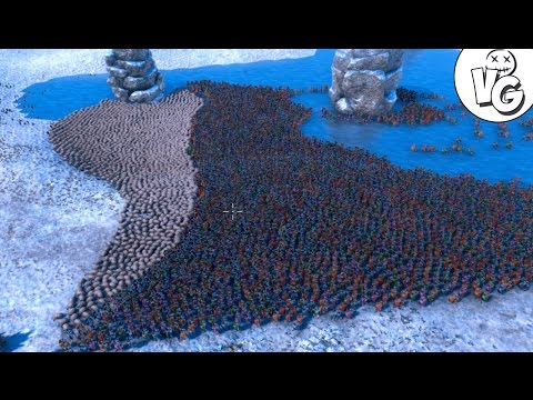 Видео: Битва 5000 ПИНГВИНОВ против 5000 КУРИЦ! - Ultimate Epic Battle Simulator Gameplay