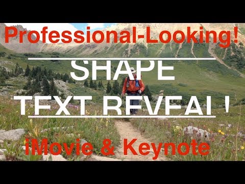 Professional-Looking Text Reveals for iMovie
