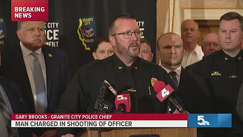 Man charged in shooting of Granite City police officer