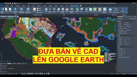 Xuất bản vẽ CAD lên Google Earth | Export CAD drawings into Google Earth (Spatial Manager)