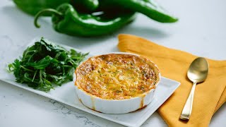 New Mexico Chile, Corn and Cheddar Pudding