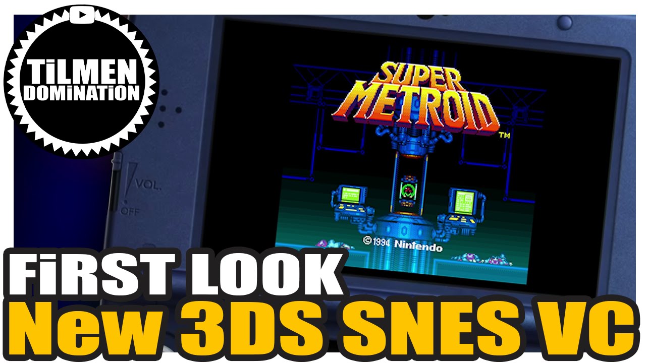 Super Metroid Pal 60hz Version New 3ds Snes Vc First Look Youtube