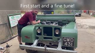 Land rover 1948, pre production L03 visit to Vintage LR Co