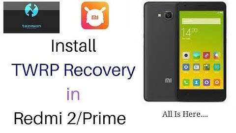 How to install TWRP recovery in Redmi 2 Prime without pc in just 3 min by tech np