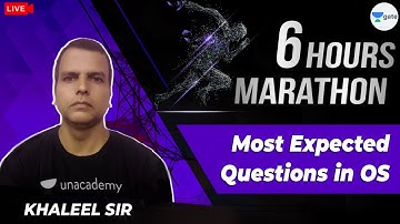Most Expected Questions in Operating System | Marathon | GATE 2021 CSE/IT | Khaleel Sir