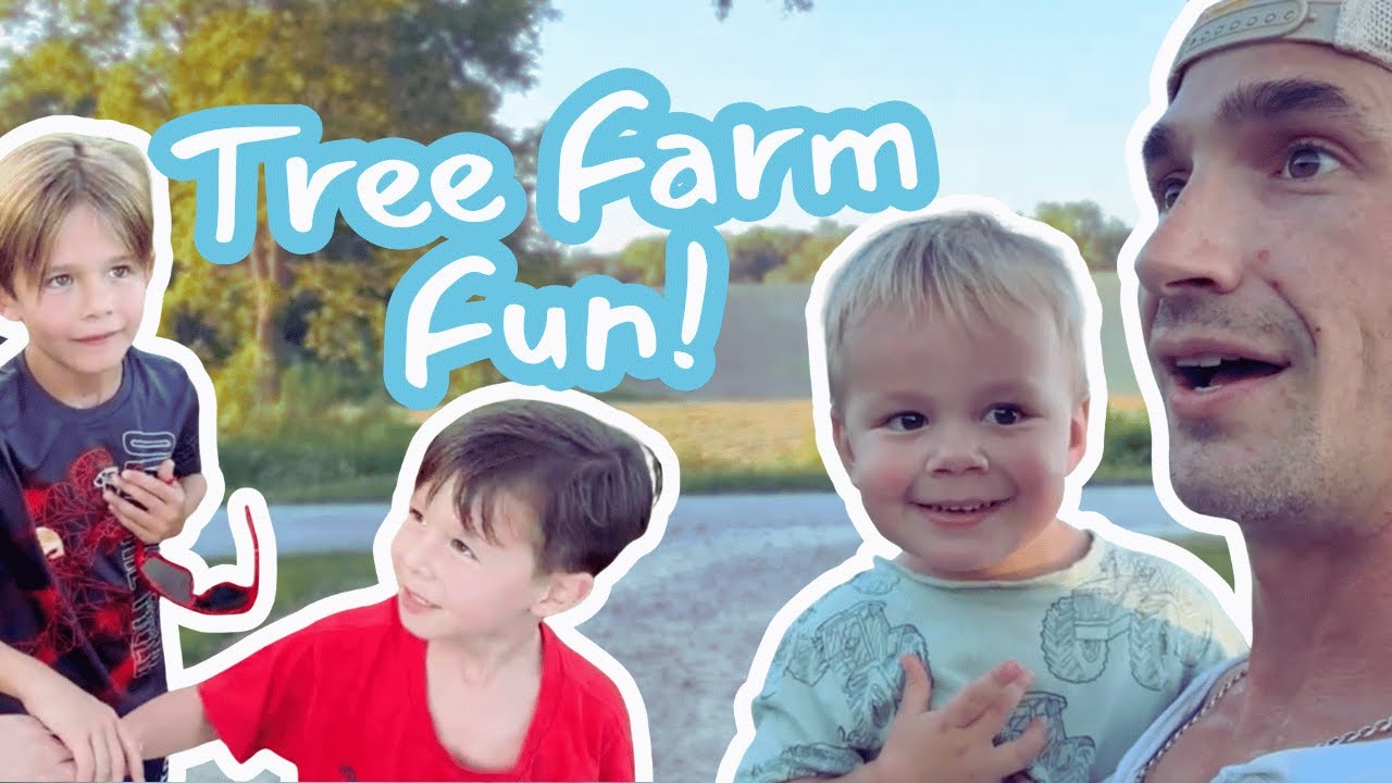 Family Fun at the Christmas Tree Farm | Farm Videos for Kids - YouTube