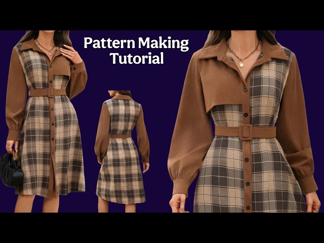 how to design a dress shirt How to Create a Men's Dress Shirt Patterns: Slim-Fit [Pattern Making  Tutorial]