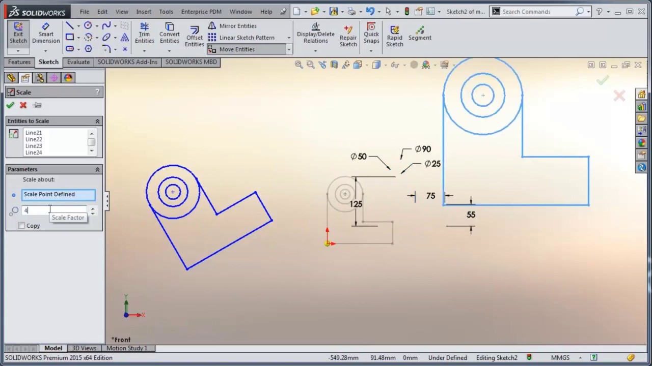 How to Move a Sketch in SOLIDWORKS  Beginner SOLIDWORKS Tutorial  YouTube