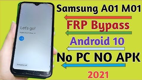 Samsung A01 Frp Unlock/Bypass Google Account Lock 2020 March Android 10 Letest update 2021