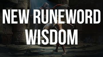 D2R - NEW RUNEWORD - WISDOM