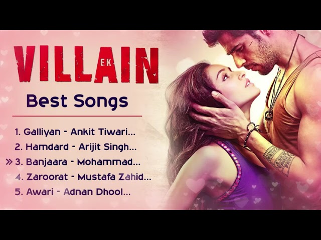 Ek Villain ❤️ Movie All Best Songs | Shraddha Kapoor & Sidharth Malhotra | Romantic Love Gaane class=