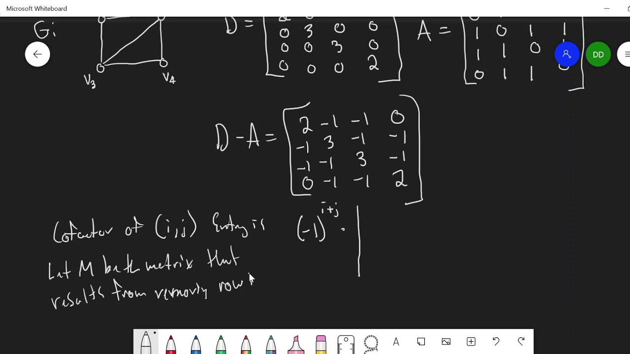 Matrix Tree Theorem - YouTube