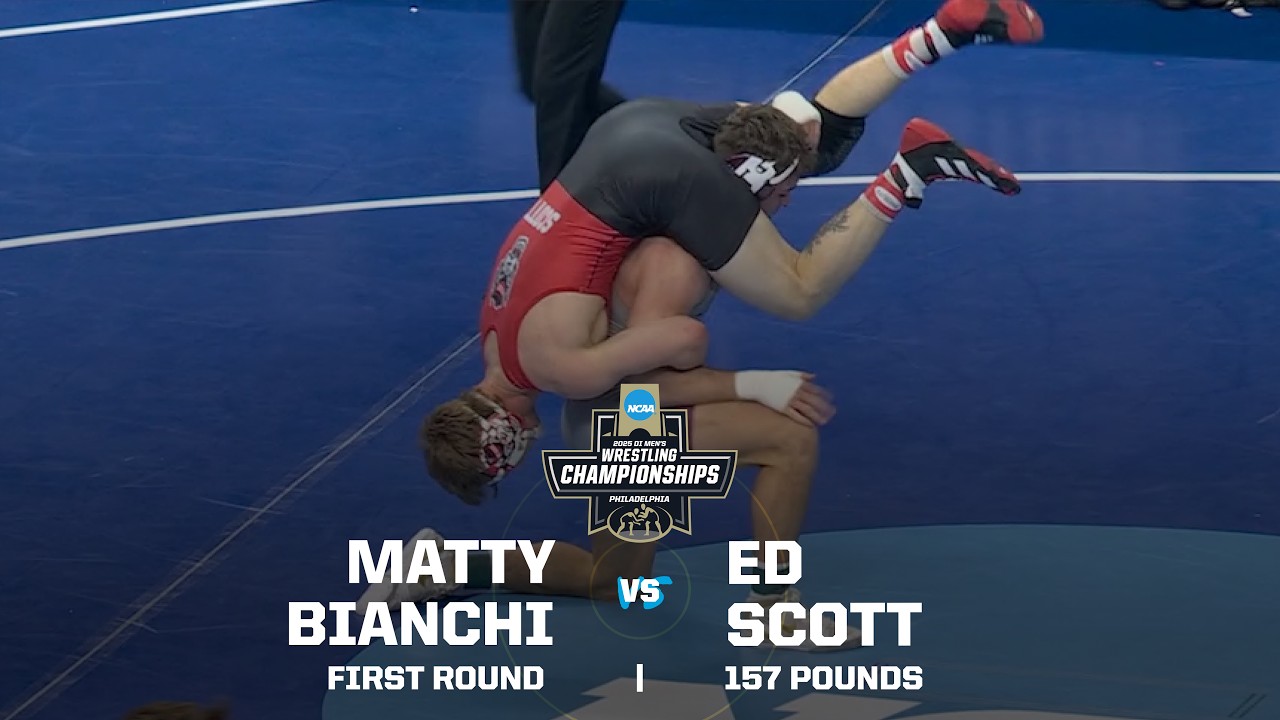 Matty Bianchi vs Ed Scott: 2025 NCAA wrestling championship (157 pounds)