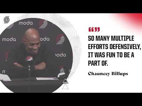 Chauncey Billups: "So many multiple efforts defensively, it was fun to be a part of" | Trail Blazers