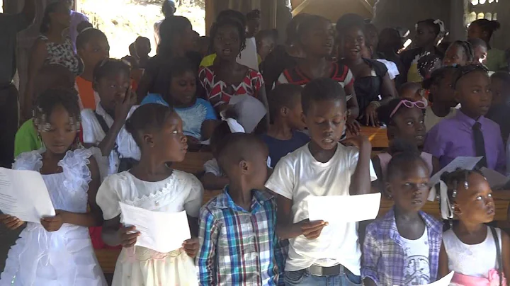 Children Praising song in Baquet Haiti