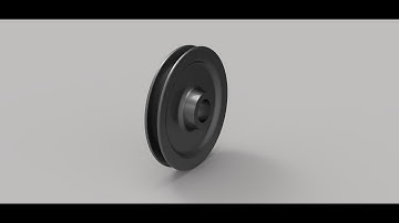 PULLEY MODELLING USING CATIA l part modelling l v5 l revolve l 2019 l tutorial l rendering