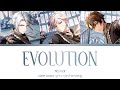 TRIGGER - EVOLUTION (kan/rom/eng color coded lyrics)