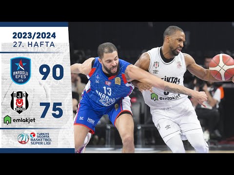 Anadolu Efes (90-75) Beşiktaş Emlakjet - Türkiye Sigorta Basketbol Süper Ligi - 2023/24