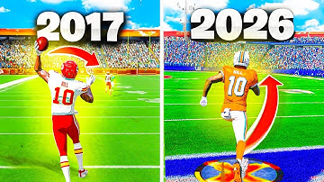 I Tried Scoring A 99 Yard Touchdown With Tyreek Hill In EVERY Madden EVER!!!