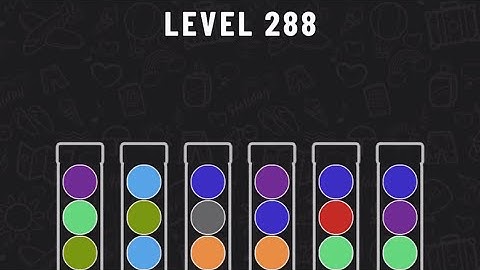 Ball Sort Puzzle Level 288 #ballsortpuzzle #ballsortpuzzlegameplay #puzzlegame #mobilegames