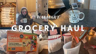 190 Walmart Grocery Haul - Vlog Mom Of 5