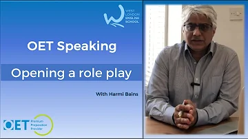 OET Speaking | Opening a role play