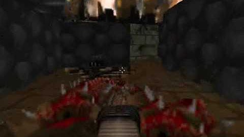 Doom 2 walkthrough - Level 18: The Courtyard (with laugh tracks)