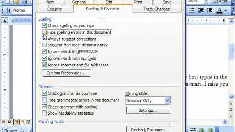 Word 2003 Tutorial Changing the Spelling & Grammar Options Microsoft Training Lesson 4.2